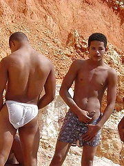 Dominican boys in outdoor sex orgy