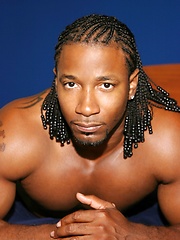 Black muscle man naked and jacking off