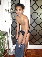 Small ethnic teen boy