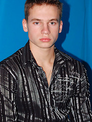 Sporty twink guy grabs his burning pocket rocket