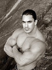 Bruno\'s just another huge and handsome, stiff-cocked, ripped muscleman