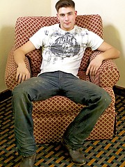 Straight army boy demonstrates his naked body